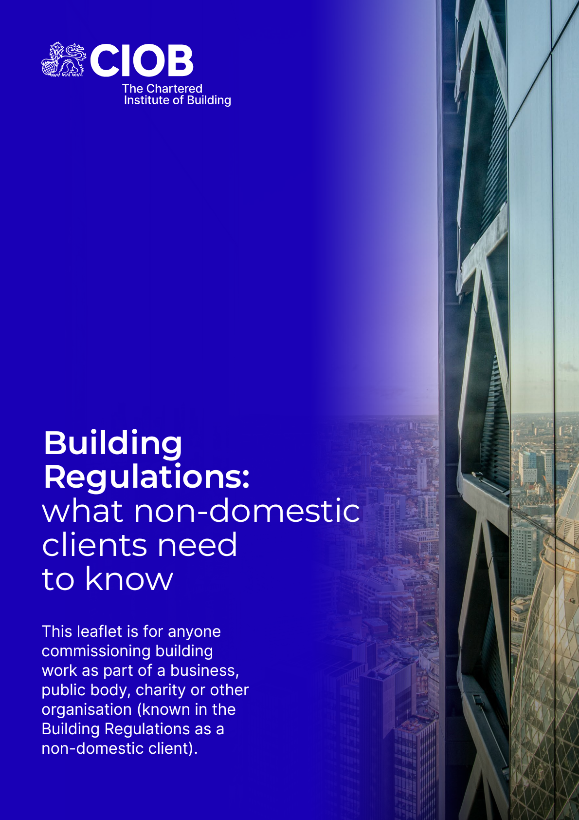 🔥 💡 This free guide, issued by The Chartered Institute of Building (CIOB), provides clear and accessible guidance on legal duties under the Building Safety Act 2022, for those commissioning building work on behalf of a business, public body, or charity