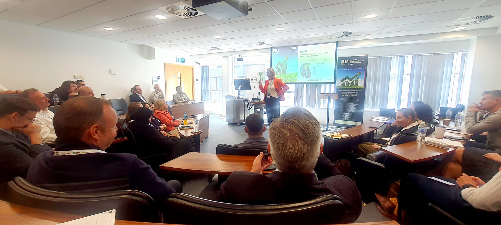 Audience and delegates attending the Smarter AI Summit at Bournemouth University